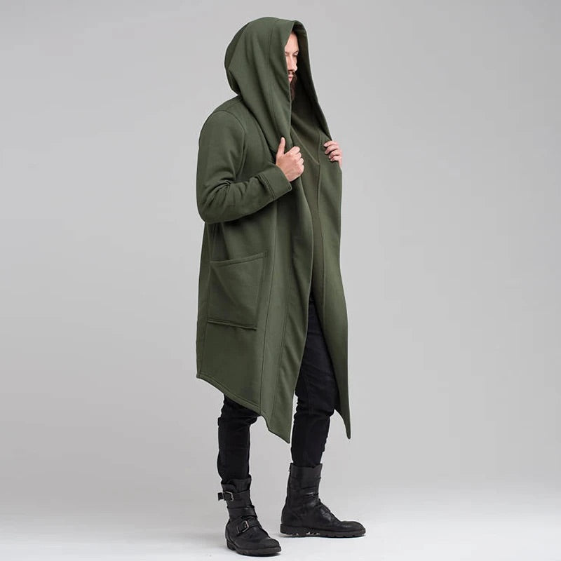 Oscar Oversized Hooded Cardigan | Asymmetrical Hem Pockets Cardigan