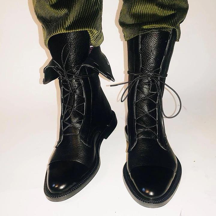 Isabella Lace-Up Cap Toe Ankle Boots | Ankle-Wrap Detail Ankle Boots