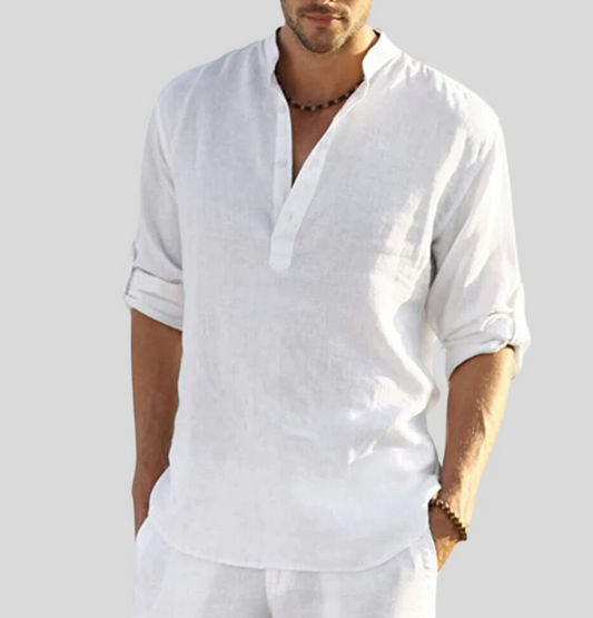 Harry Shirt | Men's Long Sleeve Henley Shirt