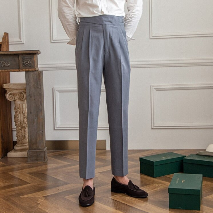 Hayden Trousers | High-Waisted Tailored Trousers with Side Buckle