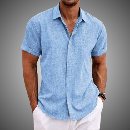 Henry Shirt | Short Sleeve Button-Up Shirt with Casual Fit