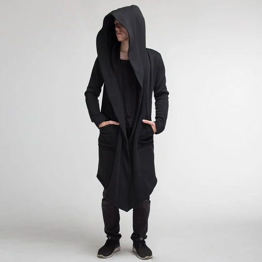 Oscar Oversized Hooded Cardigan | Asymmetrical Hem Pockets Cardigan