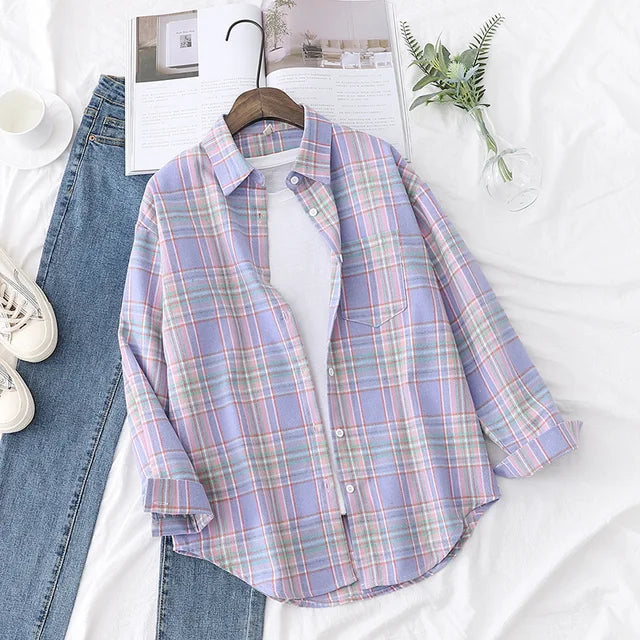 Ida Blouse | Casual Checked Shirt for Women