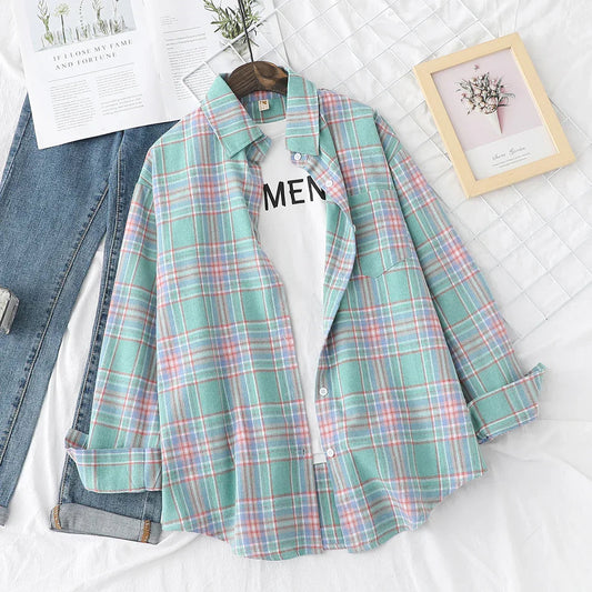Ida Blouse | Casual Checked Shirt for Women