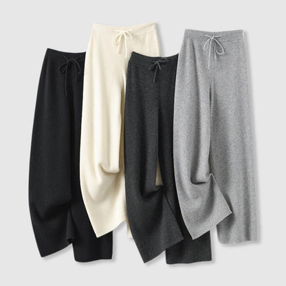 Ieva Pants | Women’s Cashmere Wide-Leg Pants