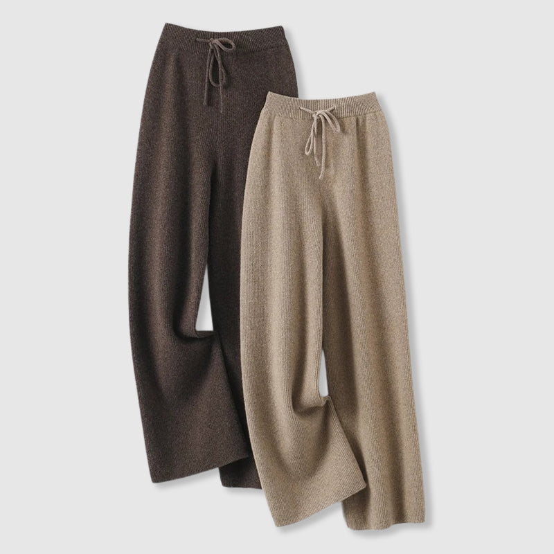 Ieva Pants | Women’s Cashmere Wide-Leg Pants