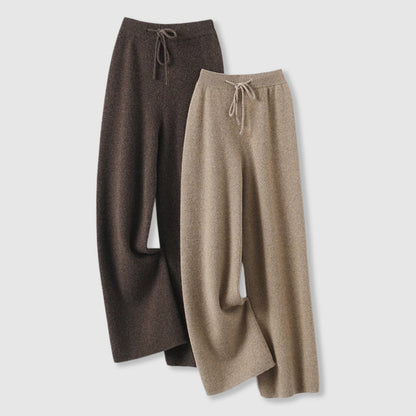Ieva Pants | Women’s Cashmere Wide-Leg Pants