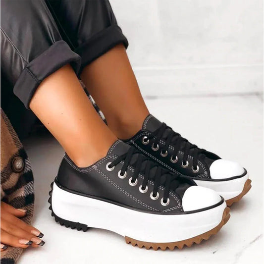 Ieva Sneakers | Women’s Lace-Up Chunky Sole Sneakers