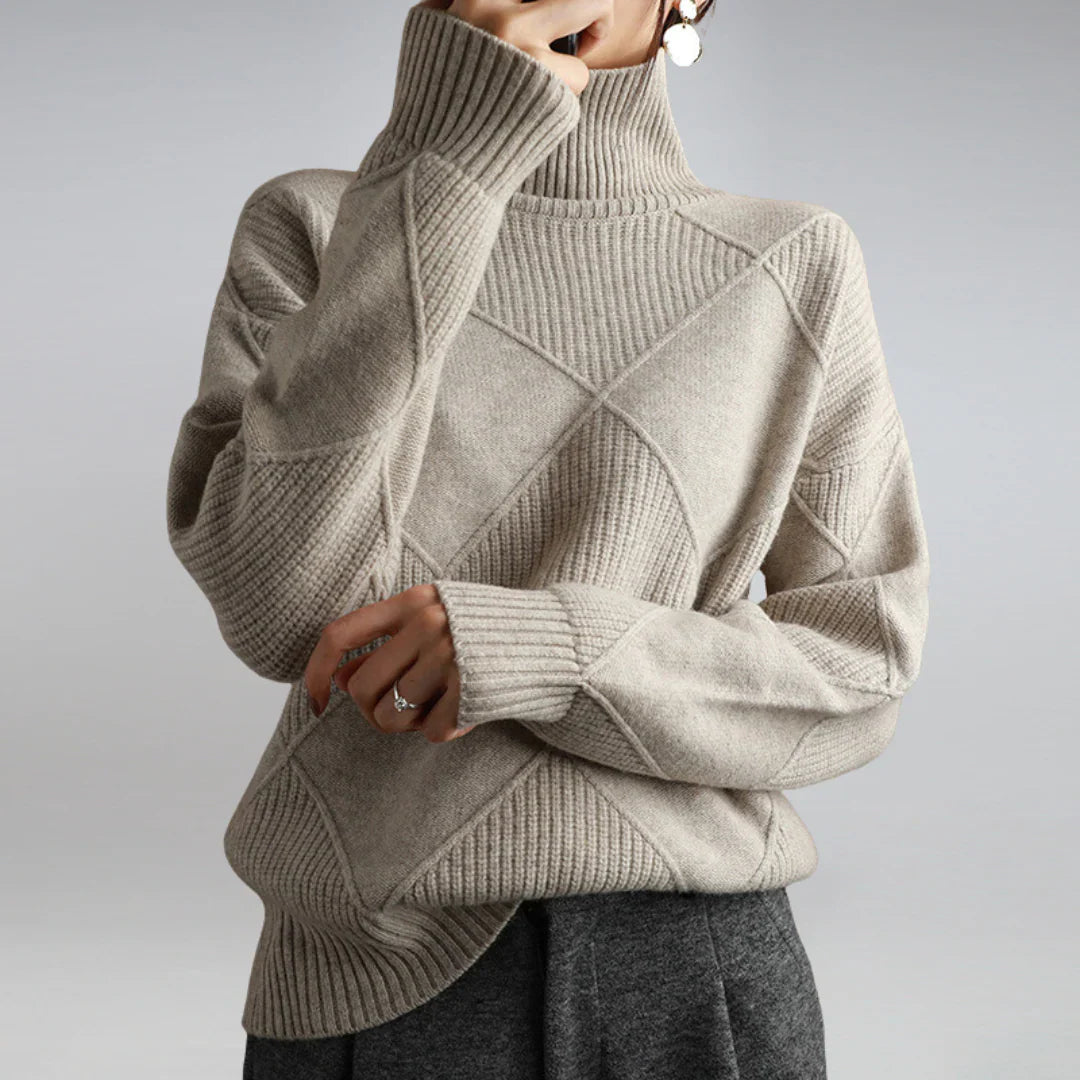 Ieva Sweater | Women’s Soft-Feel Knit Turtleneck Sweater