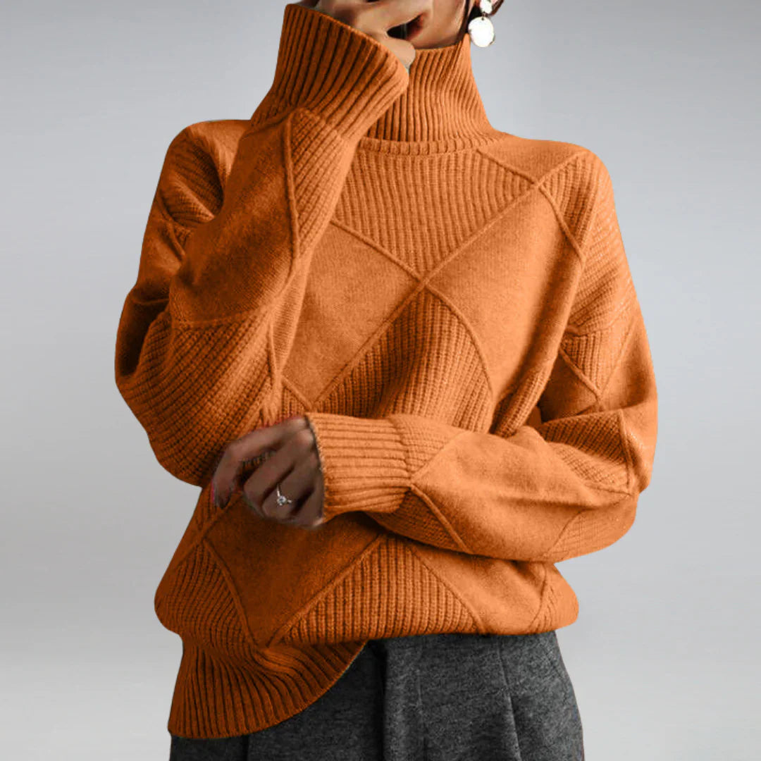 Ieva Sweater | Women’s Soft-Feel Knit Turtleneck Sweater