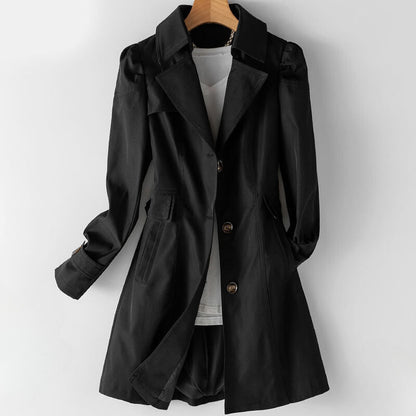 Ieva Trench Coat | Women’s Double-Breasted Classic Trench Coat
