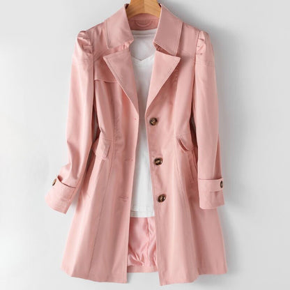 Ieva Trench Coat | Women’s Double-Breasted Classic Trench Coat