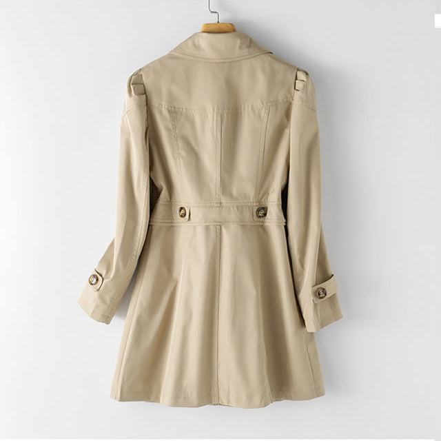Ieva Trench Coat | Women’s Double-Breasted Classic Trench Coat