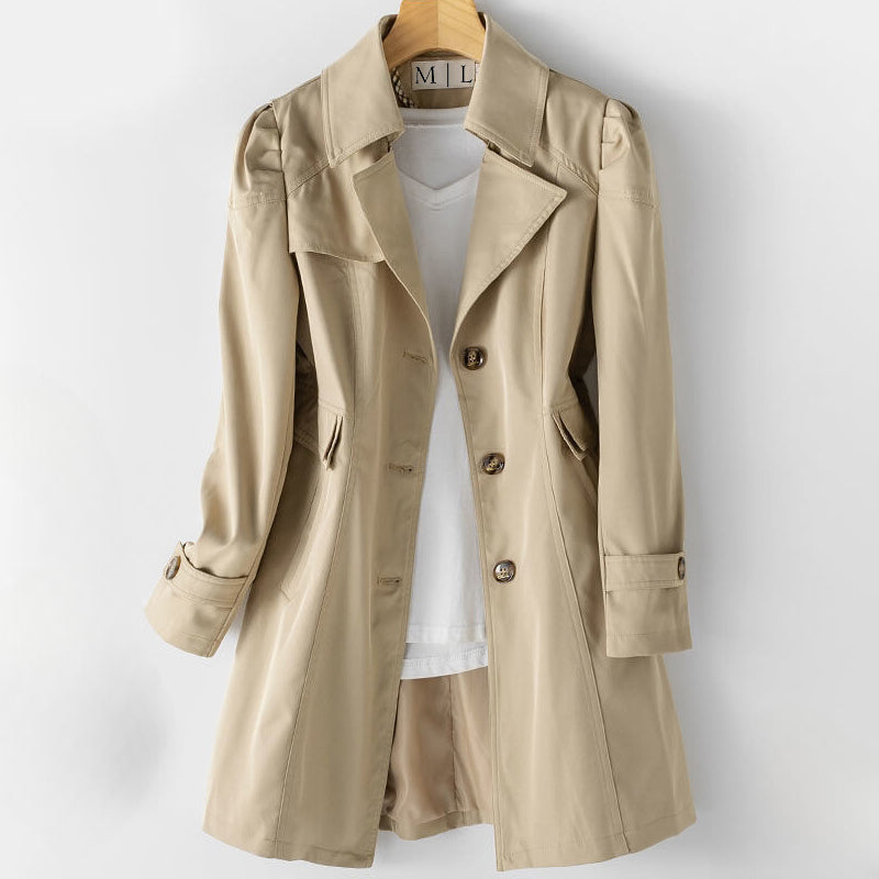 Ieva Trench Coat | Women’s Double-Breasted Classic Trench Coat