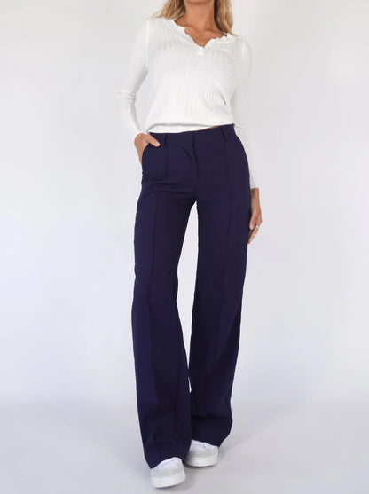 Iris Pants | Wide-Leg High Waisted Trousers for Women