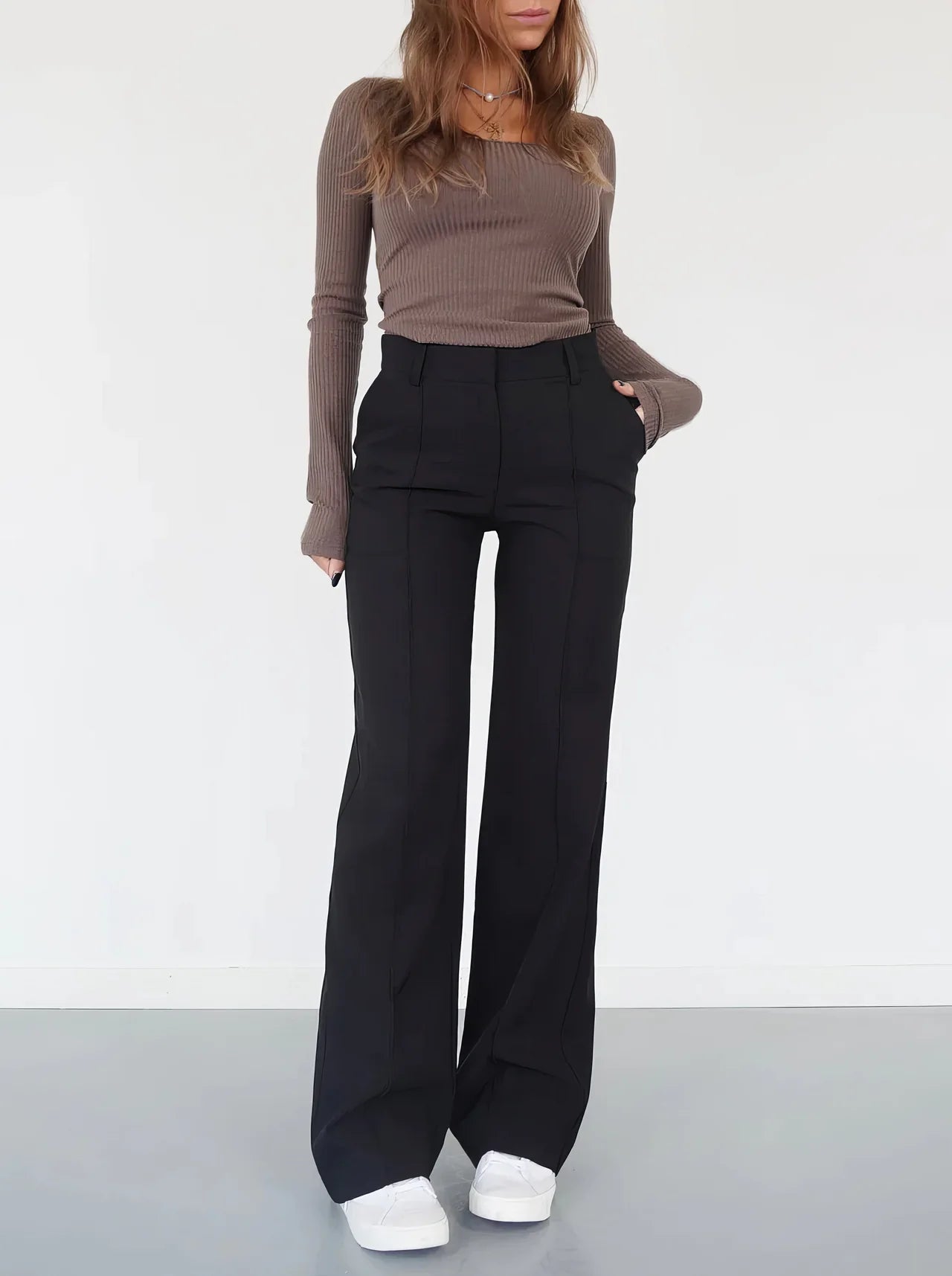 Iris Pants | Wide-Leg High Waisted Trousers for Women