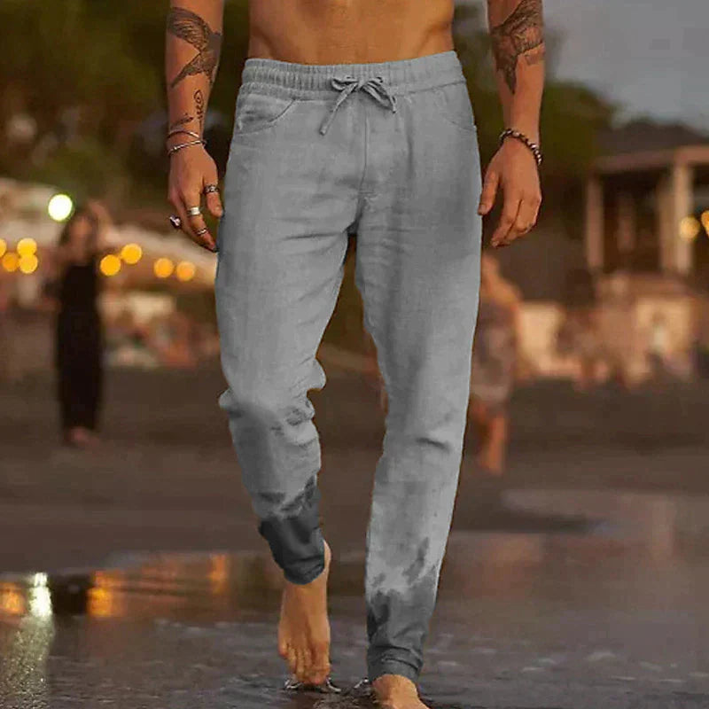 Jack Trousers | Lightweight Linen Drawstring Pants for Men