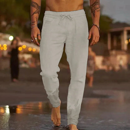 Jack Trousers | Lightweight Linen Drawstring Pants for Men