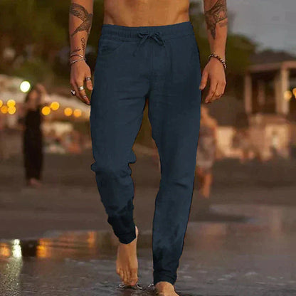 Jack Trousers | Lightweight Linen Drawstring Pants for Men