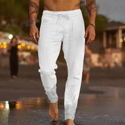 Jack Trousers | Lightweight Linen Drawstring Pants for Men