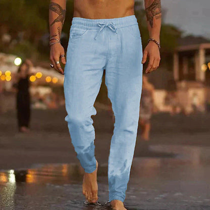 Jack Trousers | Lightweight Linen Drawstring Pants for Men