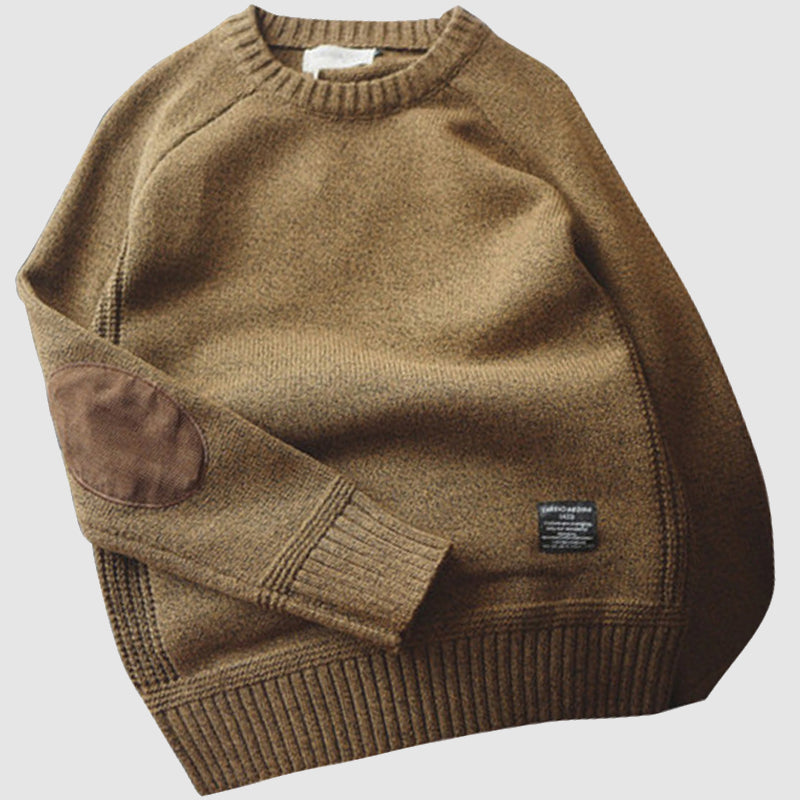 Jack Wool Pullover Sweater | Crewneck Relaxed Fit Sweater