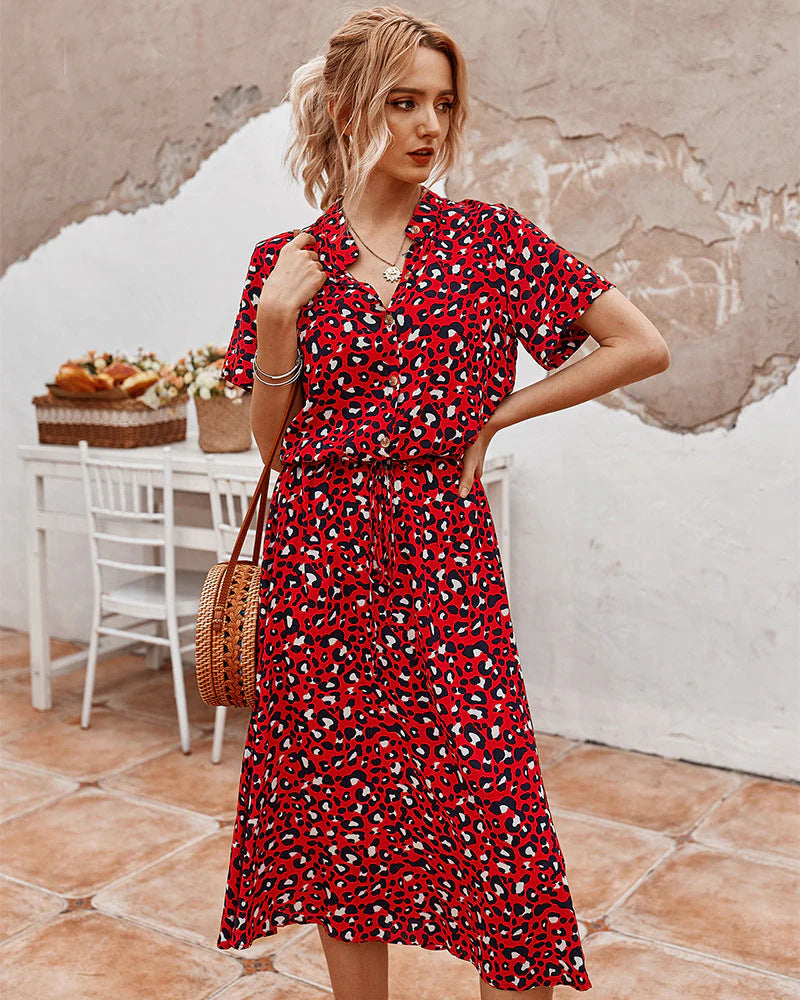 Kayleigh Dress | Casual Polka Dot Shirt Dress