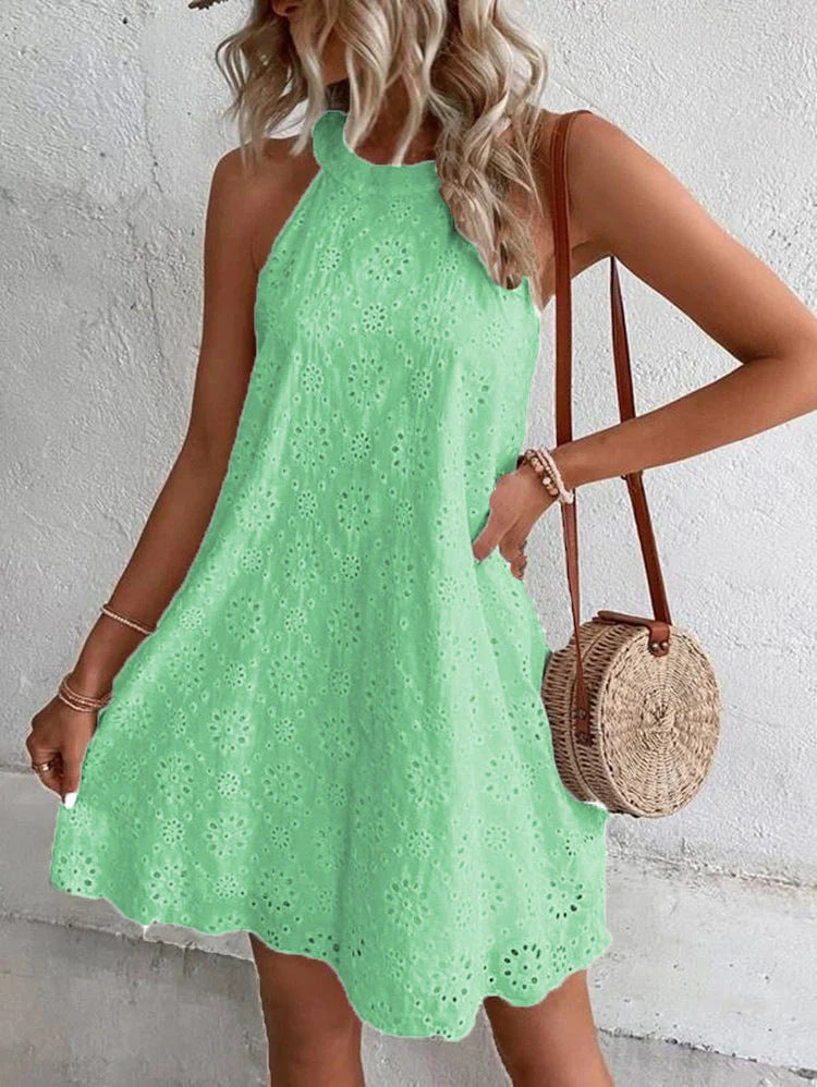 Kendra Dress | Elegant Sleeveless Swing Dress