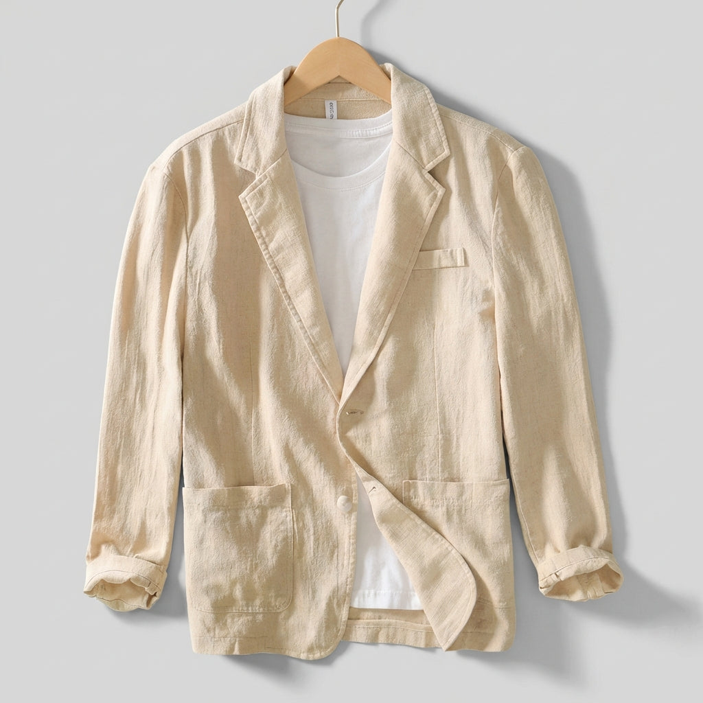 Arthur Regular Fit Blazer | Collared Hip-Length Blazer