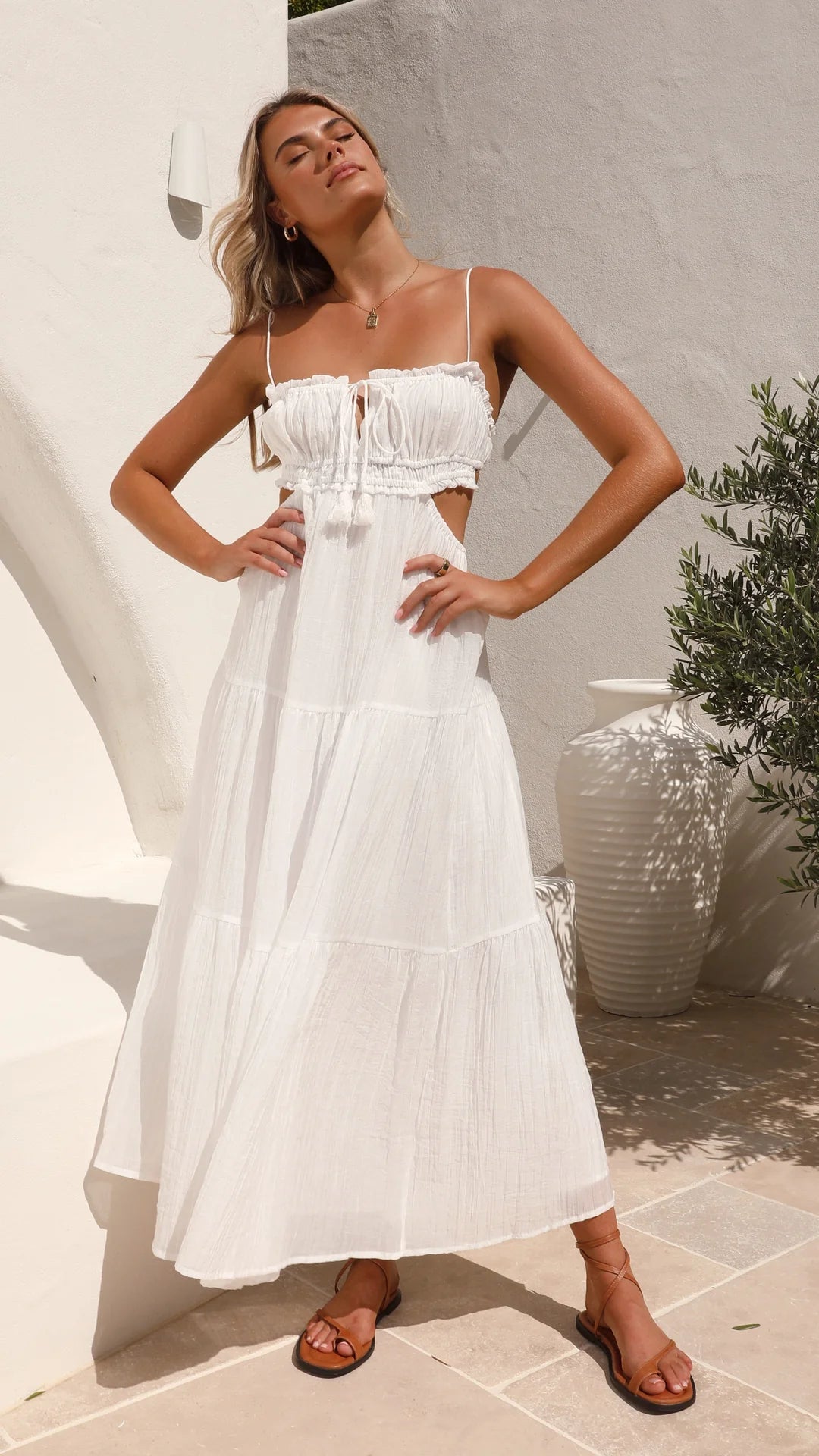 Kiahna Dress | Bohemian Spaghetti Strap Summer Dress