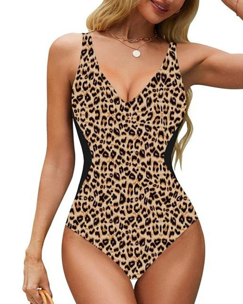 Lacey Swimwear | Women's V-Neck One-Piece Swimsuit