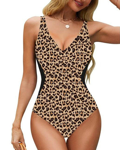 Lacey Swimwear | Women's V-Neck One-Piece Swimsuit