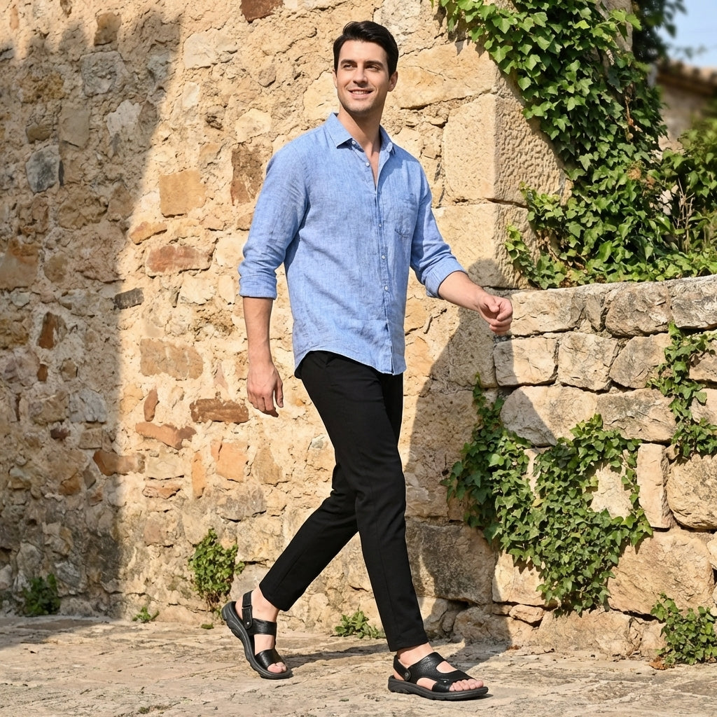 Sebastian Orthopedic Beach Sandals | Open Toe Backstrap Sandals
