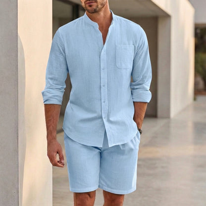 Arden Shirt & Shorts Set | Breathable Summer Casual Two-Piece Outfit