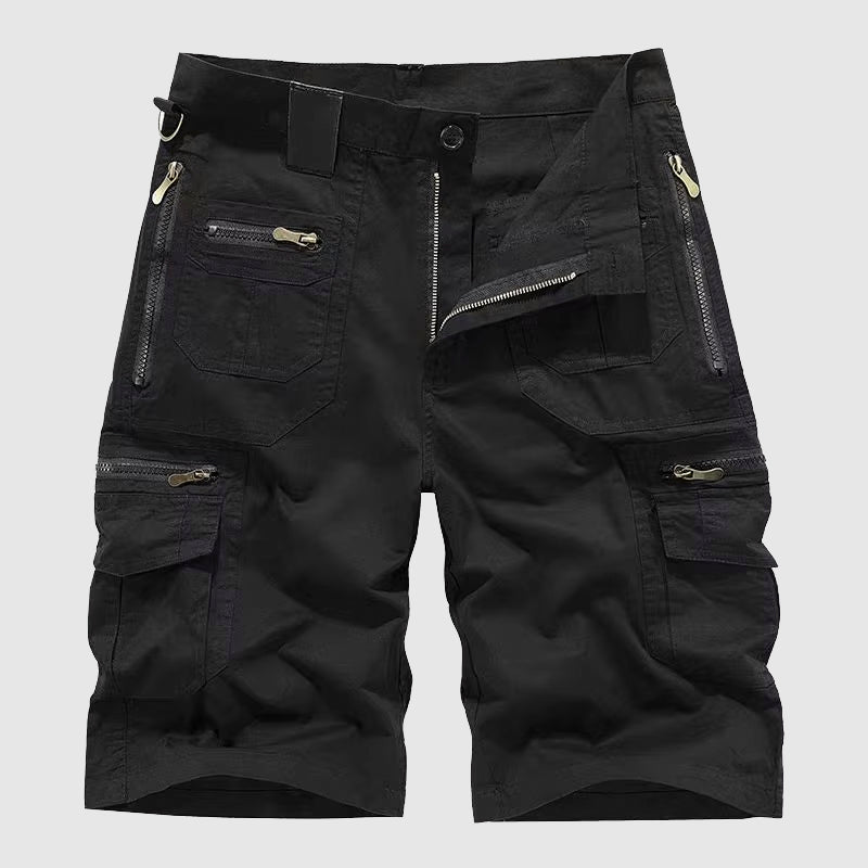 Arthur Relaxed Fit Cargo Shorts | Cargo Pockets Knee-Length Shorts