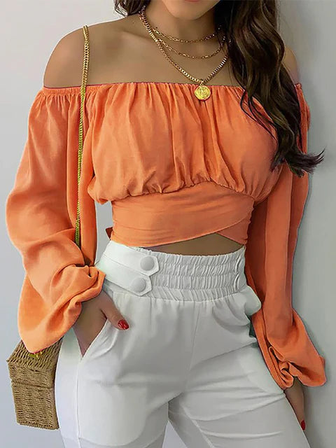 Luanne Blouse | Boho Off-Shoulder Blouse