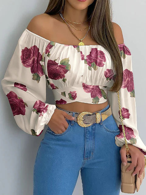 Luanne Blouse | Boho Off-Shoulder Blouse