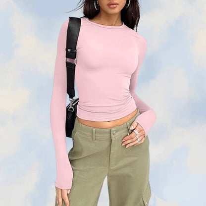 Lucinda Shirt | Casual Long Sleeve Crew Neck Shirt