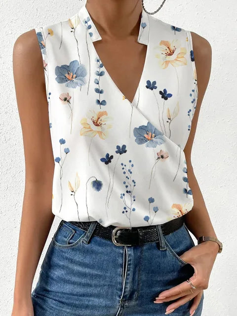 Mabel Top | Trendy V-neck Sleeveless Top