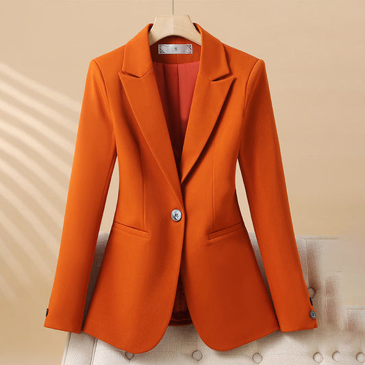 Isla Tailored Blazer | Single Button Closure Flap Pockets Blazer