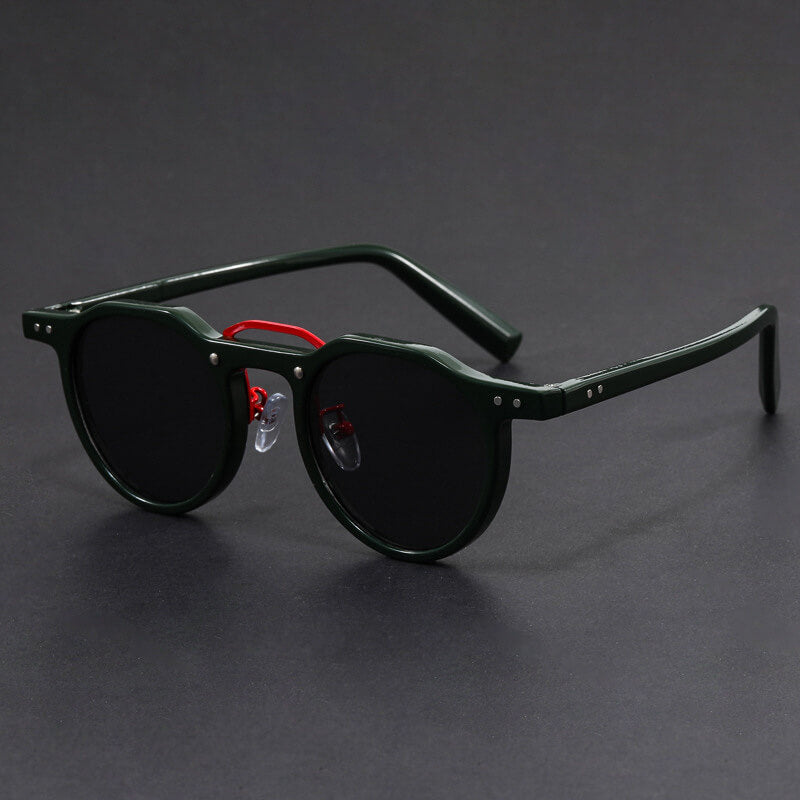 Harry Clear Frame Round Frame Sunglasses | Dark Lenses Sunglasses