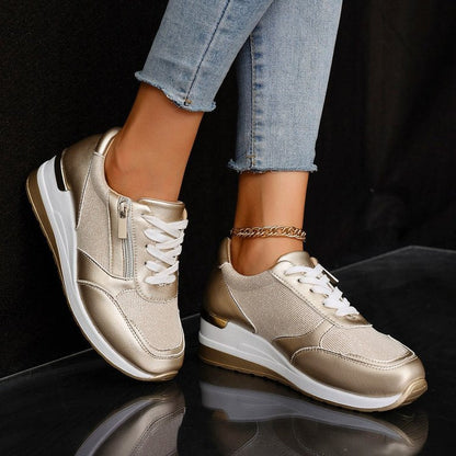 Rosa Orthopedic Platform Sneakers | Lace-Up Casual Platform Sneakers
