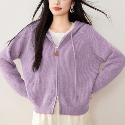 Isabella Relaxed Fit Zip-Up Hoodie | Hooded Long Sleeve Zip Hoodie