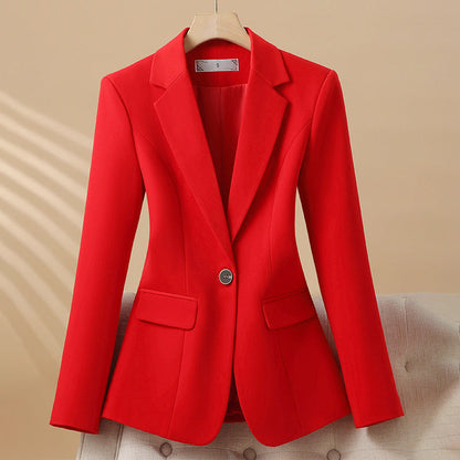 Isla Tailored Blazer | Single Button Closure Flap Pockets Blazer