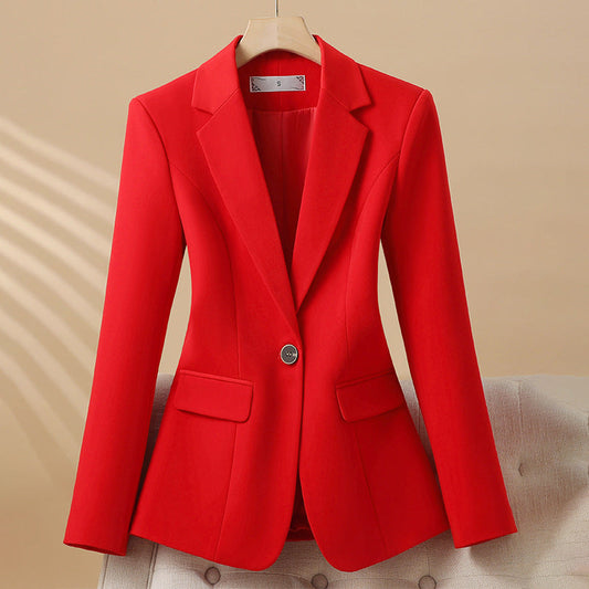 Isla Tailored Blazer | Single Button Closure Flap Pockets Blazer