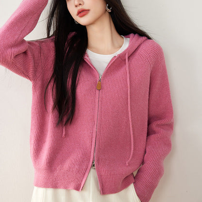 Isabella Relaxed Fit Zip-Up Hoodie | Hooded Long Sleeve Zip Hoodie