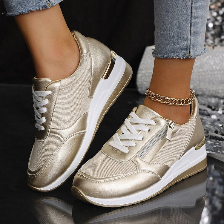 Rosa Orthopedic Platform Sneakers | Lace-Up Casual Platform Sneakers