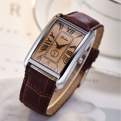 Arthur Rectangular Case Watch | Roman Numerals Set