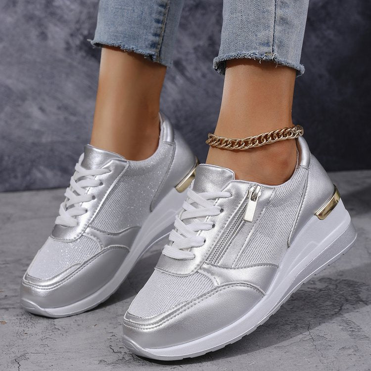 Rosa Orthopedic Platform Sneakers | Lace-Up Casual Platform Sneakers