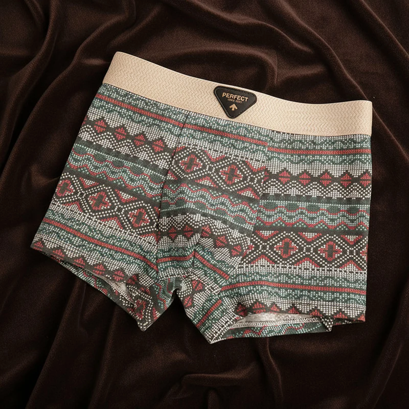 Thomas Form-Fitting Boxer Briefs | Geometric Mid-Thigh Boxer Briefs